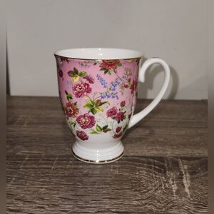 ROYAL GARDEN Fine Bone China "Charlotte" Flowers England Coffee/Tea Cup